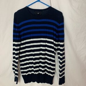 21Men striped sweater long sleeve M lightweight